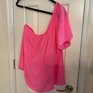 Lilly Pulitzer One Shoulder, Fifer Top. Size XL.